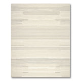 Beige Grey Woven Geometric Stripe Rug