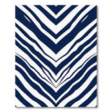 Navy Blue Zigzag Chevron Area Rug