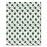 Emerald Green Abstract Spike Pattern Area Rug