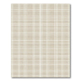 Beige Plaid Check Geometric Area Rug
