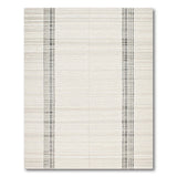 Beige Grey Vertical Striped Area Rug