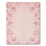Blush Pink Scallop Seashell Area Rug