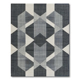 Modern Geometric Black White No. 14 Area Rug