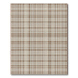 Rustic Farmhouse Tan Plaid Woven Area Rug