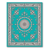 Traditional Persian Teal Ornate Medallion Area Rug