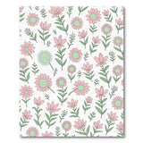 Charming Pink Daisy Floral Area Rug