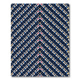 Navy Geometric Interlock Area Rug