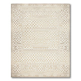 Beige Trellis Lattice Area Rug