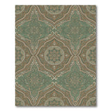 Green Persian Medallion Floral Area Rug