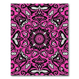Traditional Persian Vibrant Pink Mandala Area Rug