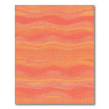 Abstract Area Orange Vibrant Orange Wave Abstract Area Rug