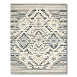 Grey and Beige Southwestern Geometric Area Rug