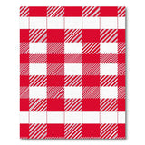 Classic Red Gingham Check Area Rug