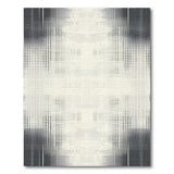 Black White Halftone Dot Gradient Area Rug