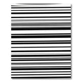 Black White Linear Abstract Area Rug