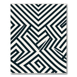 Bold Black and White Bold Black White Geometric Zigzag Area Rug