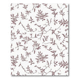 Maroon Fern Leaf Berry Area Rug