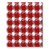 Geometric Modern Bold Red Houndstooth Geometric Area Rug
