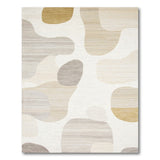 Beige and Neutral Abstract Beige Neutral Organic Shapes Area Rug