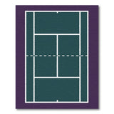 Green Tennis Court Area Rug