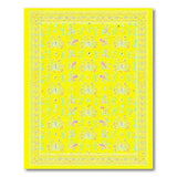 Playful Yellow Butterfly Area Rug