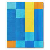 Vibrant Multi-Color Geometric Shag Rug