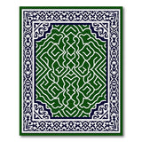 Green Emerald Green Traditional Persian Area Rug