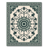 Teal Persian Medallion No. 5 Area Rug
