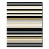 Modern Striped Beige Neutral Area Rug