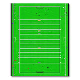 Vibrant Soccer Field Kids Area Rug