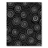 Abstract Area Hypnotic Swirl Black White Abstract Area Rug