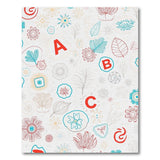 Whimsical ABC Floral Area Rug