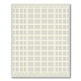 Beige Dotted Grid Geometric Area Rug