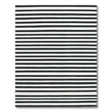 Bold Black and White Bold Black White Horizontal Striped Area Rug