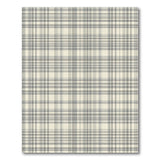 Cream Grey Plaid Check Area Rug