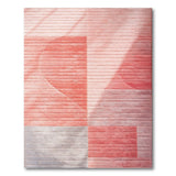 Blush Pink Geometric Abstract Area Rug