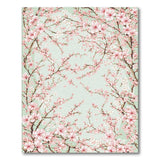 Floral Vintage Pink Cherry Blossom Pink Floral Area Rug