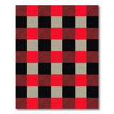 Bold Red Black Buffalo Check Red Area Rug
