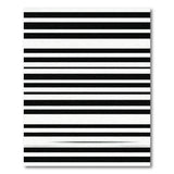Bold Black White Striped Geometric No. 4 Area Rug