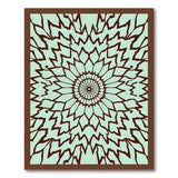 Intricate Teal Mandala Area Rug