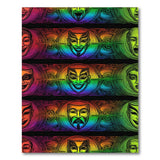 Rainbow Theater Masks Area Rug