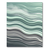 Teal Wave Abstract No. 10 Area Rug