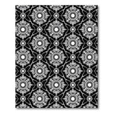 Traditional Persian Intricate Black White Floral Mandala Area Rug