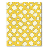 Yellow Yellow Geometric Polygon Area Rug