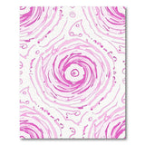 Pink Swirl Abstract Pink Area Rug