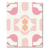 Pink Blush Pink Abstract Geometric Area Rug