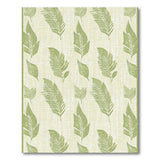 Green Green Palm Frond Coastal Area Rug