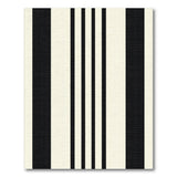 Black White Vertical Stripe Area Rug