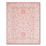 Traditional Persian Floral Blush Pink Persian Floral Area Rug