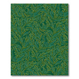 Emerald Fern Leaf Green Area Rug